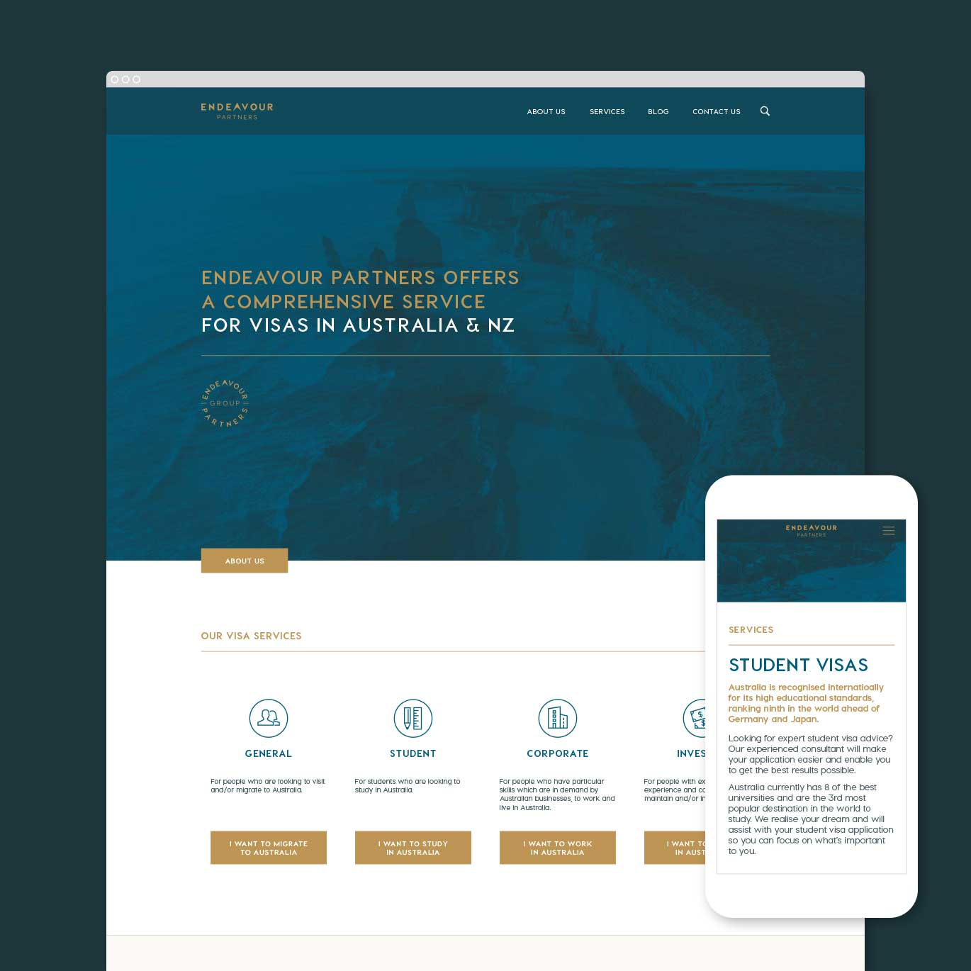 Endeavour Partners Website Design and Development