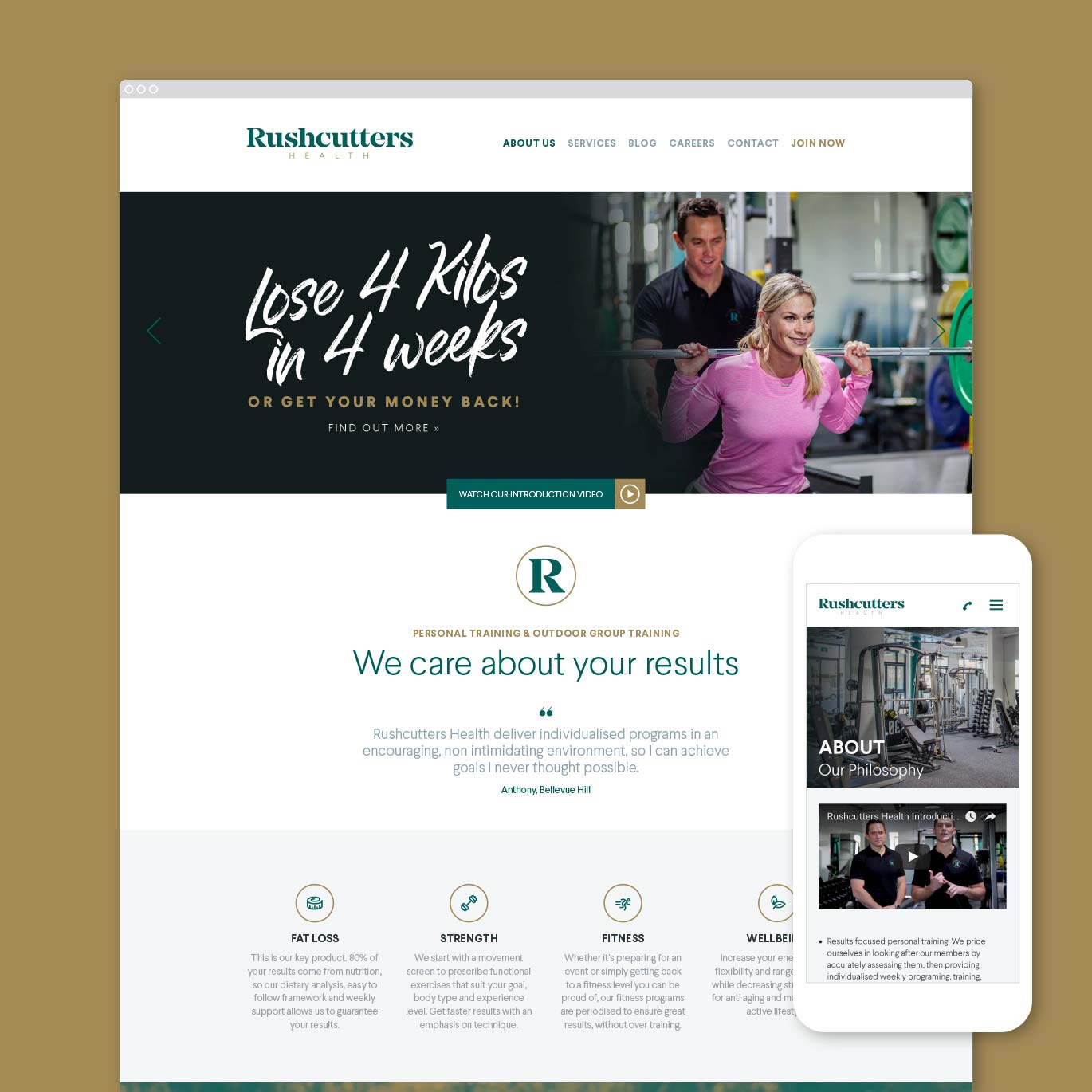 Rushcutters Health Website Design