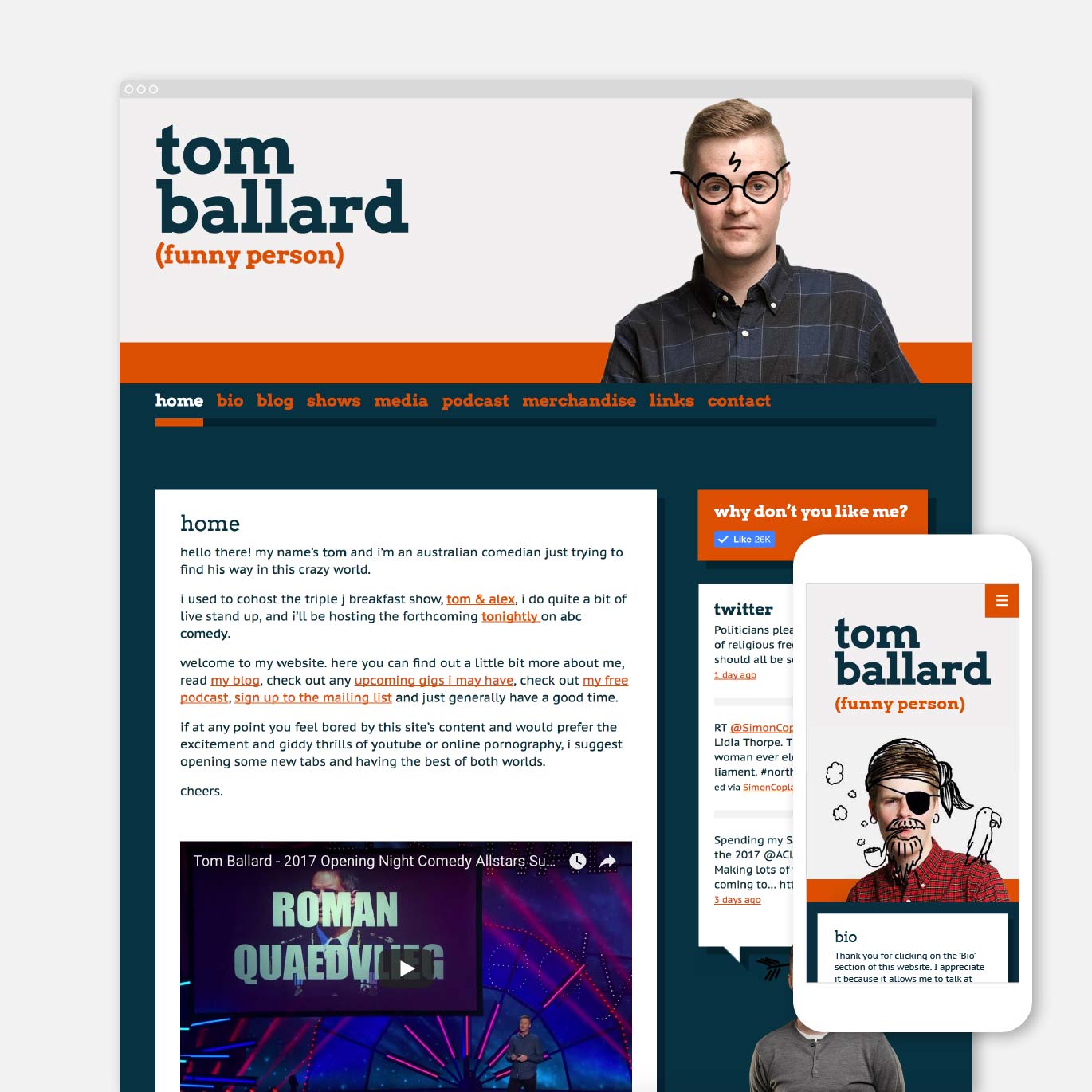 Tom Ballard Website Design and Development