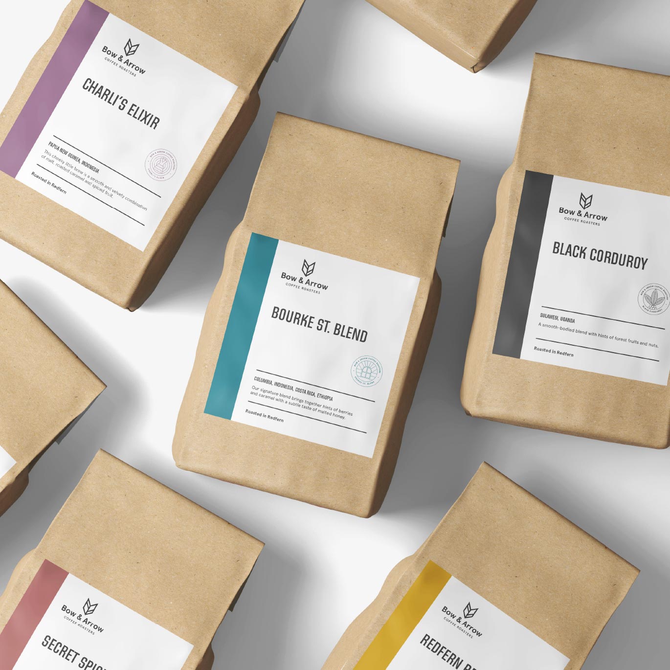 Packaging and Cafe. Branding, brand identity, logo design, web design and photography. Sydney, Surry Hills