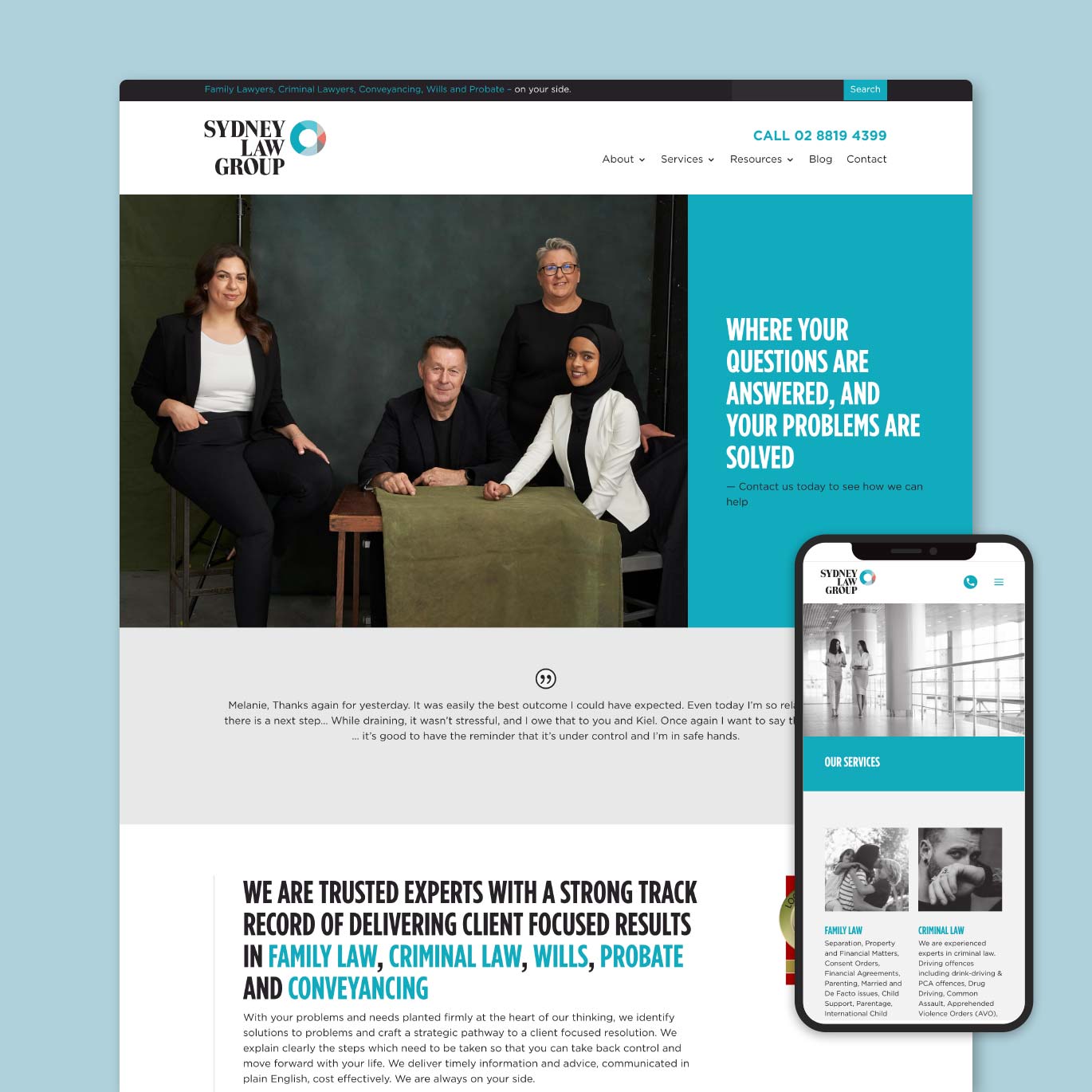 Family Law Website Design and Development